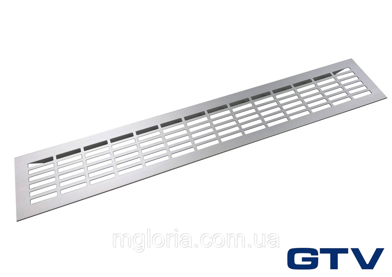 Решітка вентиляційна 480 х 80 мм алюмінієва