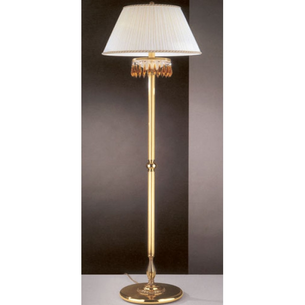 Торшер RECCAGNI ANGELO PN 4762/2 золото/тканина/топаз