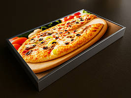 Лайтбокс односторонній з aлюмінієвого профілю (Нанесення плівки: ORACAL 641 серії 1 шар;  Ламінація: Без