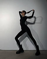 Приталений утеплений жіночий комбінезон