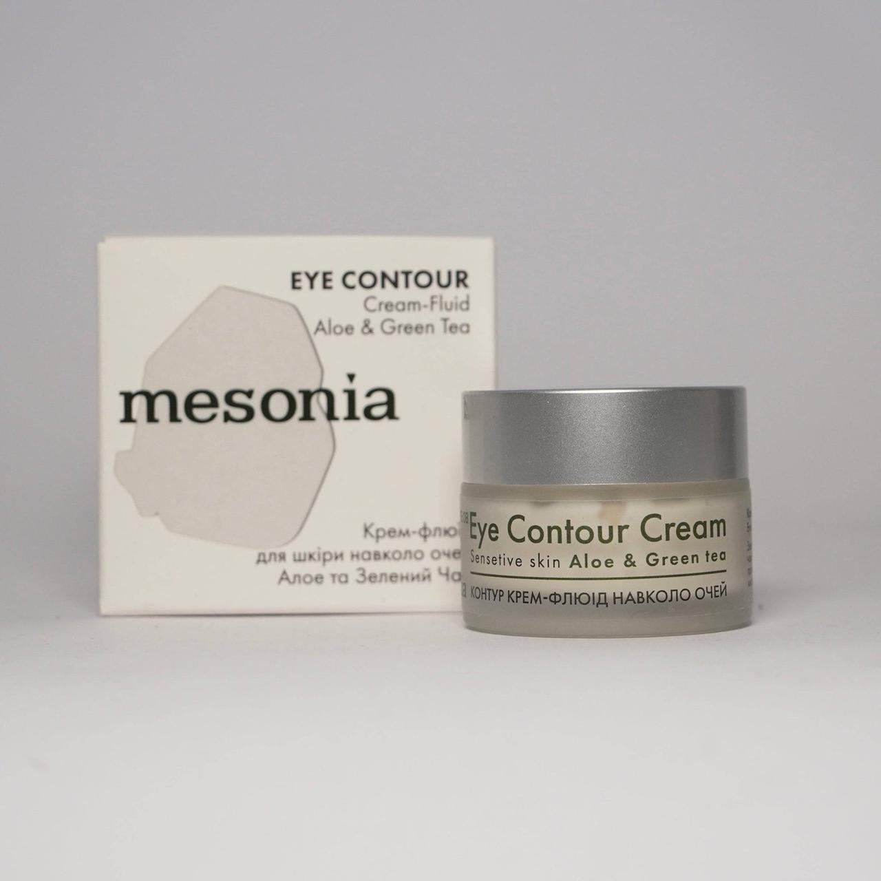 Крем навколо очей з Пептидами алое Зеленим чаєм 15 мл Mesonia