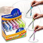 Металевий циркуль у пластиковій упаковці під грифель 0.5 мм 2009 "С" 1-96, фото 5