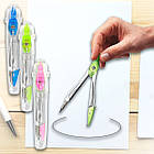 Металевий циркуль у пластиковій упаковці під грифель 0.5 мм 2009 "С" 1-96, фото 2