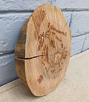 Зріз дерева для декору, не шліфований (d180х140х40мм), фото 2