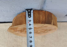 Зріз дерева для декору, не шліфований (d180х140х40мм), фото 4