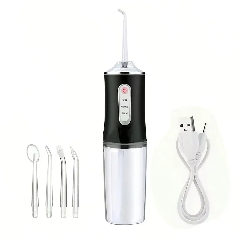 Портативний бездротовий іригатор Black для порожнини рота іригатор для чищення зубів і ясен