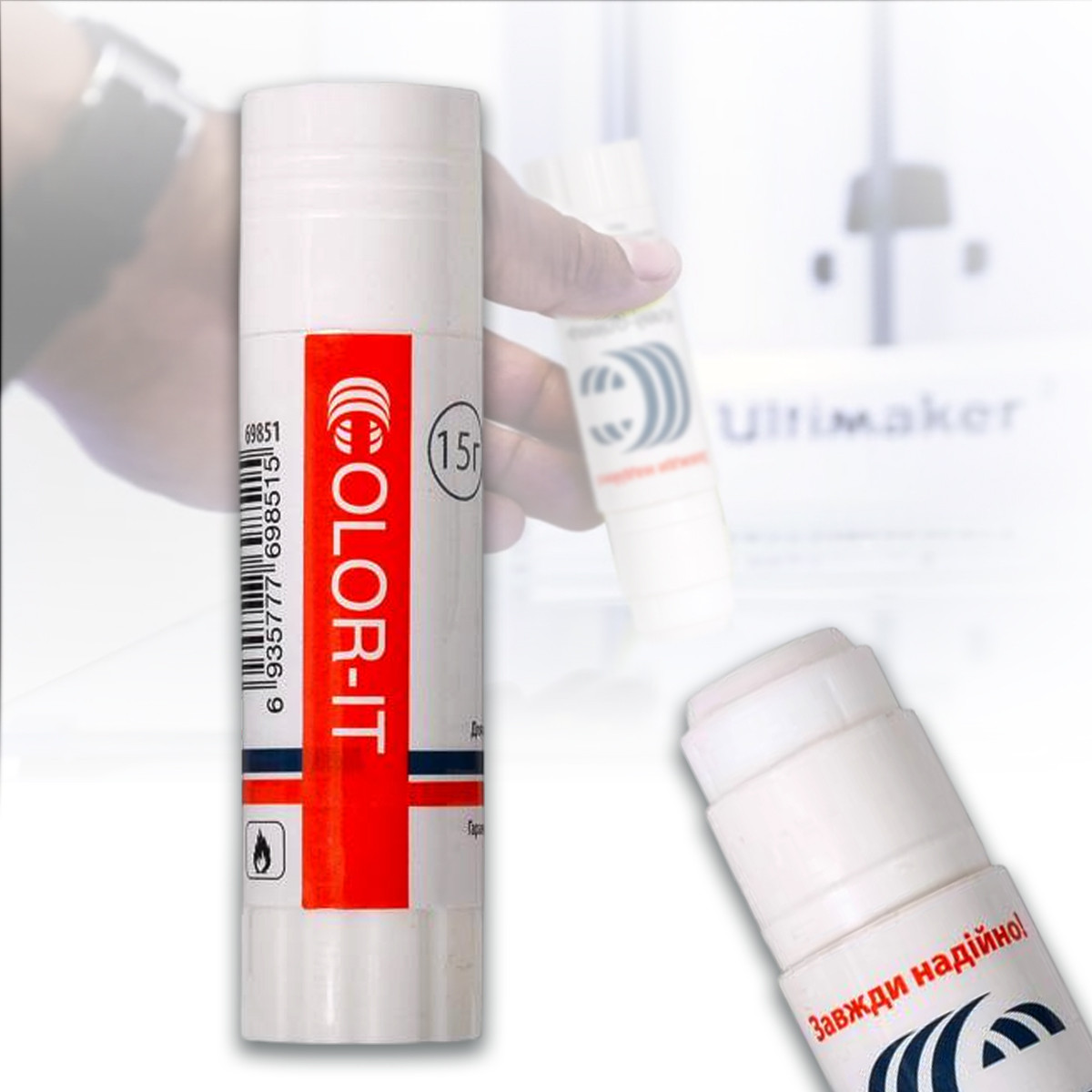 Клей-олівець сухий 15 г. "С", фото 1