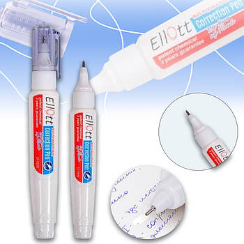 Коректор у вигляді ручки із металевим наконечником на 8 мл Ellott LT707-24