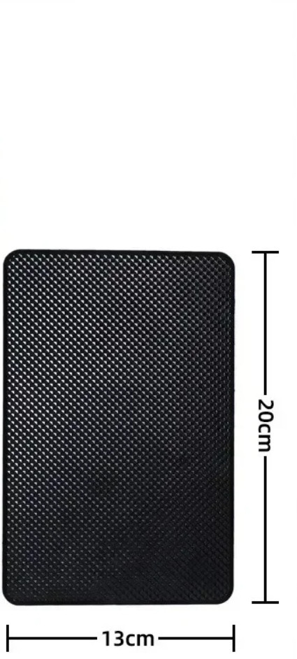 Противоскользящий коврик в автомобиль ПВХ 19*12*1.1 см Black, фото 1