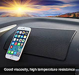 Протиковзний килимок в автомобіль ПВХ 27 х 15 х 1.1 см Black, фото 7