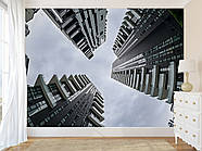 Фотошпалери самоклеюча плівка Oracal збільшення простру вітальні, спальні «Погляд у небо серед хмарочосів», фото 10