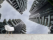 Фотошпалери самоклеюча плівка Oracal збільшення простру вітальні, спальні «Погляд у небо серед хмарочосів», фото 7