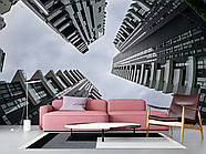 Фотошпалери самоклеюча плівка Oracal збільшення простру вітальні, спальні «Погляд у небо серед хмарочосів», фото 9