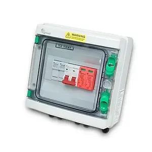 Сонячна PV розподільний щит LQX1/1DC500VB1-1532-PG, DC 500В 1 вхід 1 вихід, з блискавкозахистом