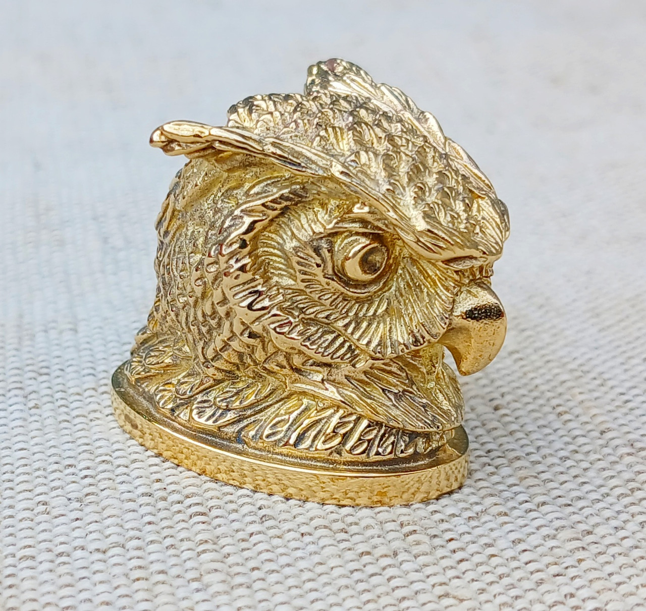 Наверші-тильник бронзовий для ножа "Сова"