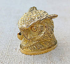 Наверші-тильник бронзовий для ножа "Сова", фото 2