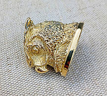 Наверші-тильник бронзовий для ножа "Сова", фото 5