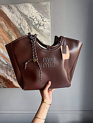 Жіноча сумка MiuMiu IVY Leather Bag 35x28x13