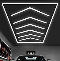 Світильник 430Вт для комерційних приміщень 2430×4835 мм Аrrows 48000Лм IP20 6500К холодний білий