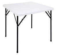 Складаний садовий стіл Фіат білий розкладний літній стіл для дачі, кемпінгу, тераси, альтанки, кафе, відпочинку AMF