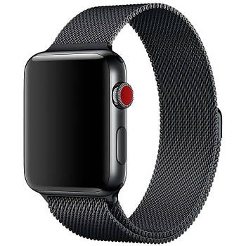 Ремінець Milanese Loop Design для Apple Watch 42(ser.1-3)/44/45/46/49mm Черный