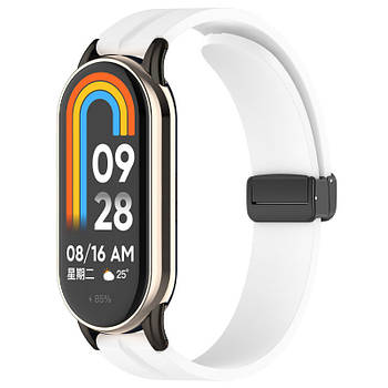 Ремінець Line Magnetic для Xiaomi Mi Band 9/8/10 White