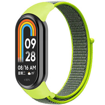Ремінець Nylon New для Xiaomi Mi Band 8/9/10 Bright Green