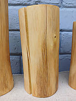 Пеньки із натурального дерева для фотозон, декору, інтер'єру, ручна робота, набір 3 шт., фото 3