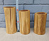 Пеньки із натурального дерева для фотозон, декору, інтер'єру, ручна робота, набір 3 шт., фото 9
