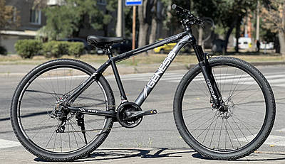 Велосипед гірський спортивний 29 Corso Genesis GN-29392 чорний на зріст 172-180 см УЦІНКА ПОДРЯПИНИ НА РАМІ !