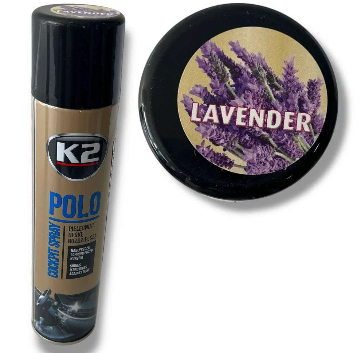 Поліроль для торпедо "лаванда" / K2 PERFECT  POLO COCKPIT SPRAY 300ML LAVENDER, фото 1