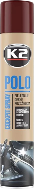 Поліроль для торпедо "кава" / K2 PERFECT POLO COCKPIT SPRAY 750ML COFFEE, фото 1