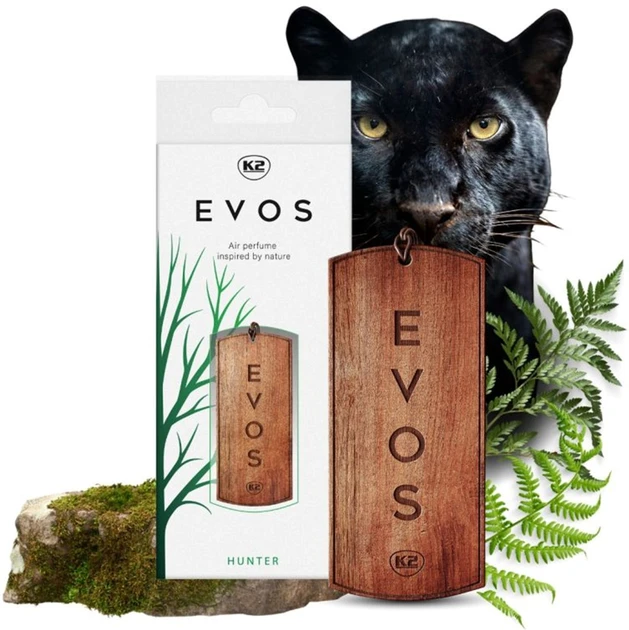 Сухий автомобільний ароматизатор (освіжувач) повітря  "мисливець"/K2 EVOS HUNTER, фото 1