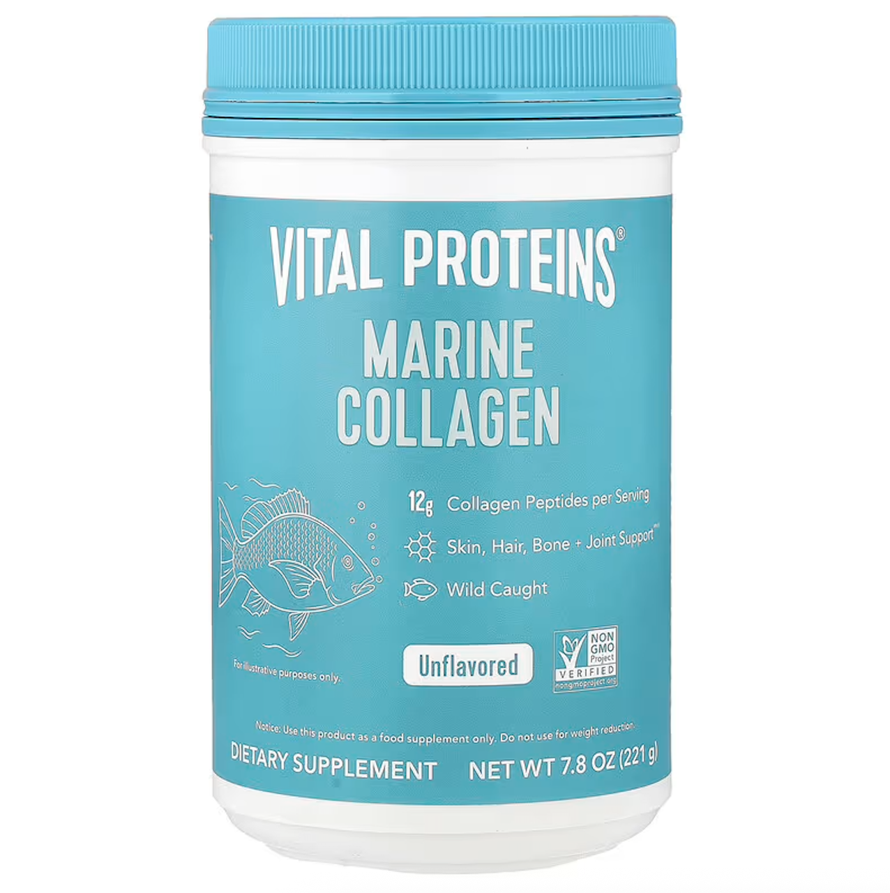 Vital Proteins, морський колаген, без ароматизаторів, 221 г, фото 1