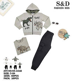 Утеплений костюм-трійка для хлопчиків оптом, S&D, 3/4-7/8 рр., арт. KK-1518