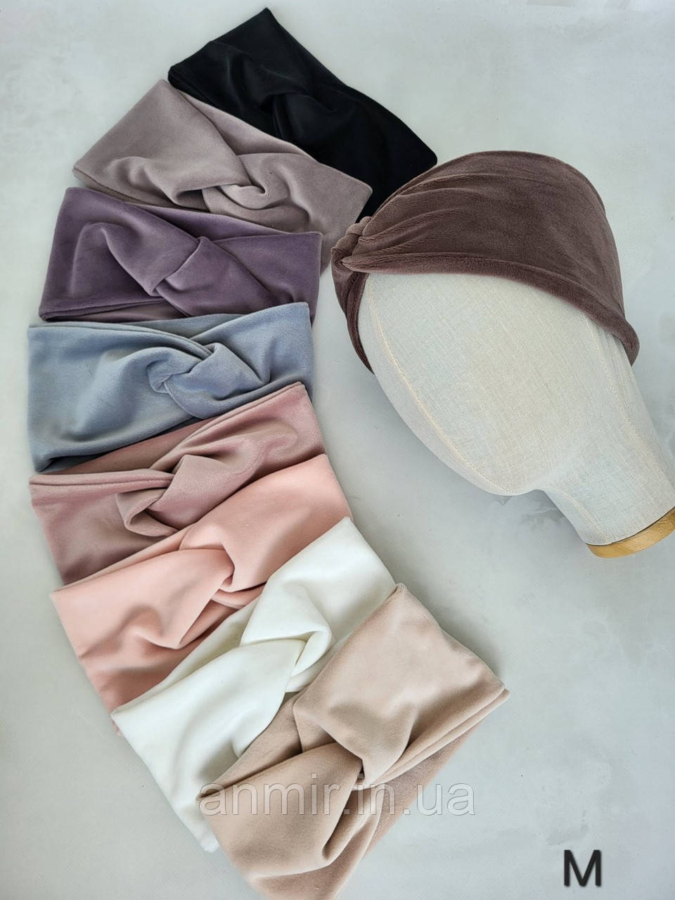 Пов'язка дитяча велюрова для дівчинки розмір S, кольору міксом