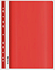 Папка-швидкозшивач А4 Е38504-03 з перфорацією, червона, фото 2