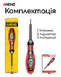 Ручка індикатор напруги ANENG B19 11-450V прямий шліц Червоний, фото 2
