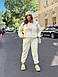 Жіночий вельветовий костюм великого розміру БАТАЛ 48-62 джоггери та зип худі, фото 4