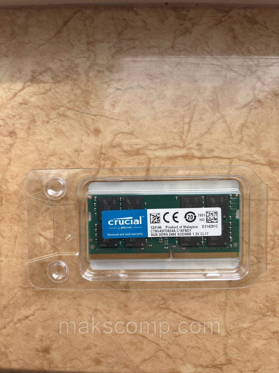 Пам'ять Crucial 8Gb PC4 DDR4-2400 So Dimm new, фото 1