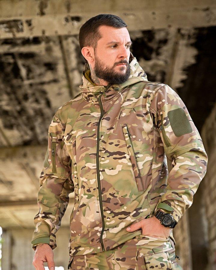 Демисезонная куртка софтшел TENNESI мультикам