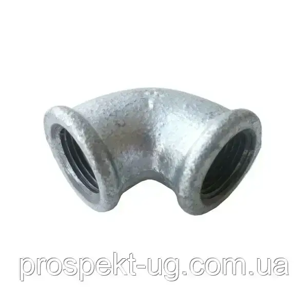 Кутник Ду32 (1 1/4") чавунний оцинкований внутрішня різьба ВР, фото 1