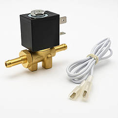 Електромагнітний газовий клапан DC 24 V | соленоїдний для газу, CO₂, аргону, повітря, азоту, гелію, пропану