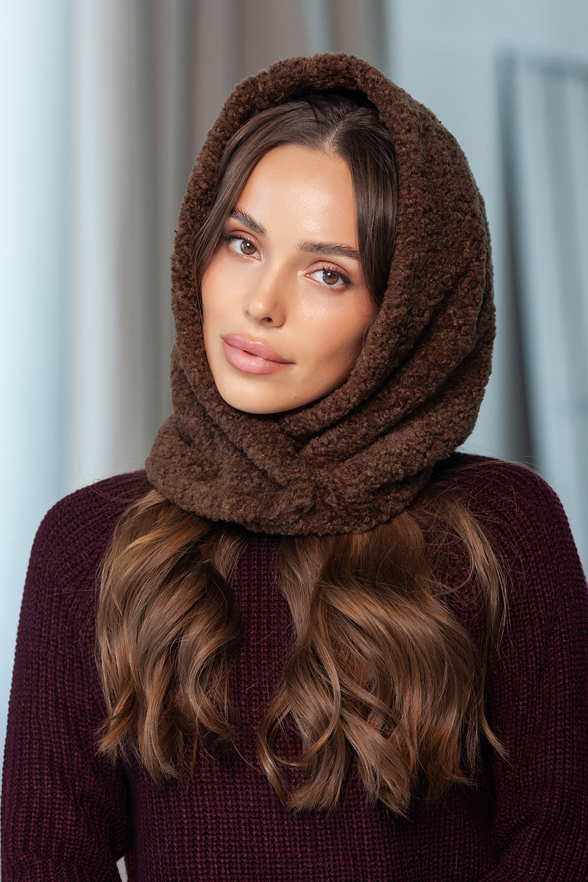 Капюшон "Тедді" Люкс, колір коричневий