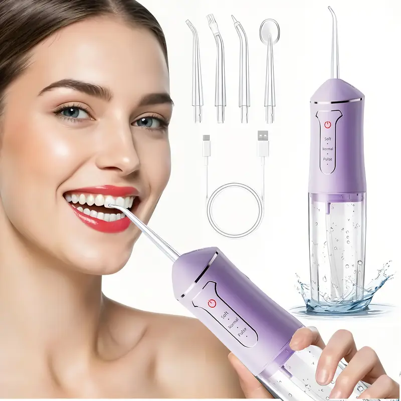 Портативний бездротовий іригатор Pink для порожнини рота іригатор для чищення зубів і ясен