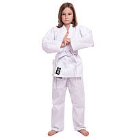 Кімоно для карате дитяче/доросле FISTRAGE бавовна (зріст 110-190 см) VL-8190 біле