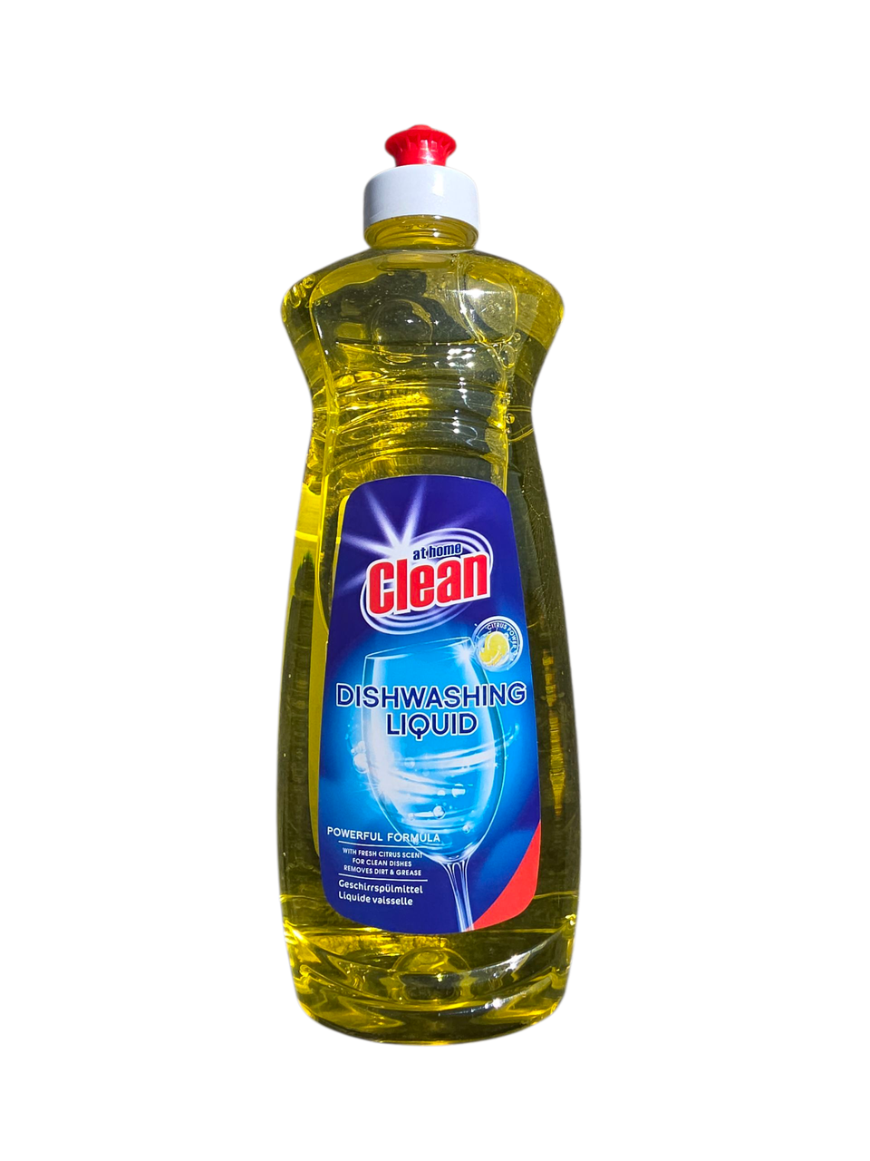 Засіб для миття посуду At Home Clean Dishwashing Liquid 500 мл Лимон, фото 1