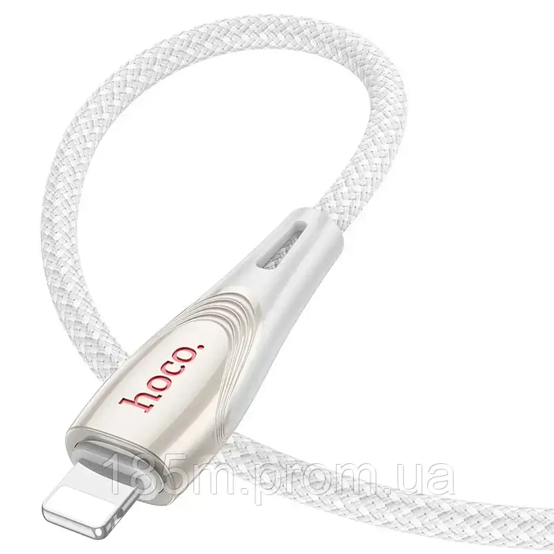 Кабель HOCO U133 USB to Lightning 2.4A 1.2м сірий, фото 1