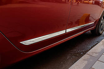 Молдинг дверний (4 шт, нерж.) для Chevrolet Aveo T300 2011↗ рр.