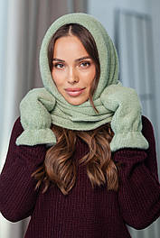 Комплект "Селин" косынка и варежки